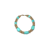 Bracelet Damiata Gioielli Woman in Yellow Gold Turchese 4319/102-D199 - 4319/102-D199